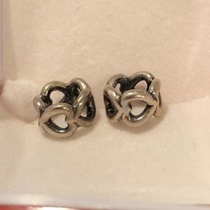 Charm spacers - Hearts